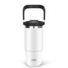 TYESO 1050ml Tumbler with Straw, CoffeeWater BottleThermo Flask, Insulated, Handled, Vacuum Insulated, Double-Walled Wall, Wide Mouth, Large