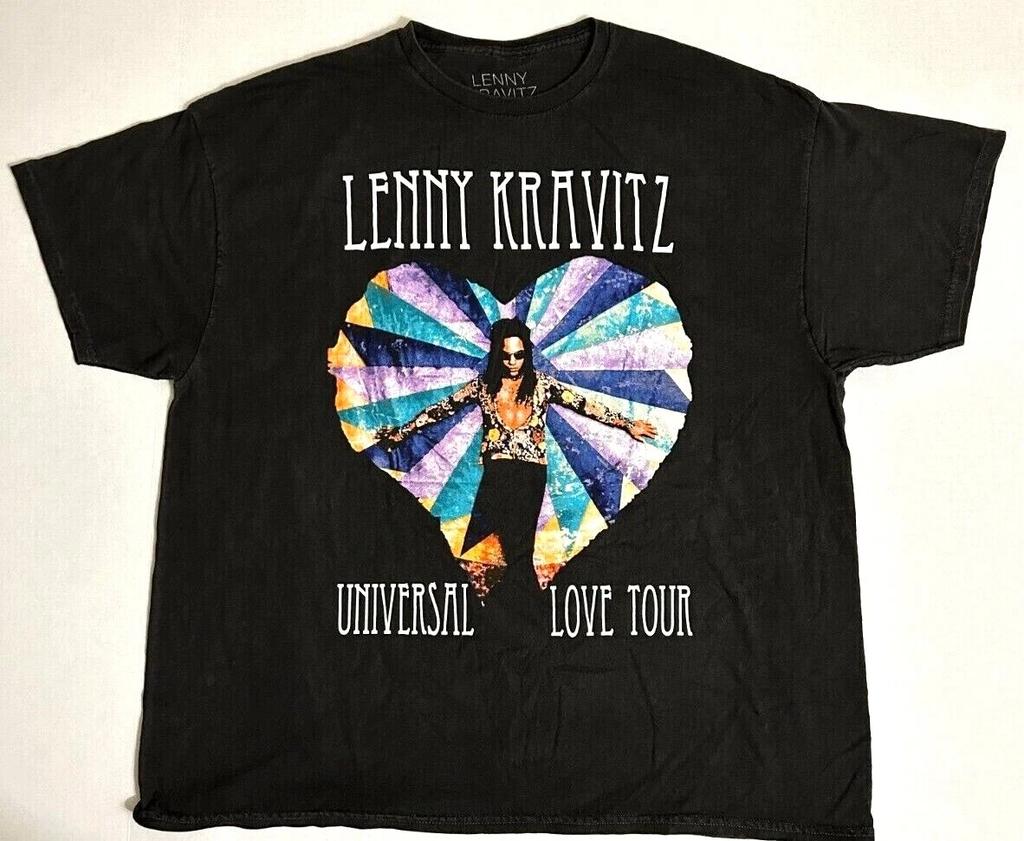 Lenny Kravitz Universal Love Tour Rock Tee Shirt OverSize New