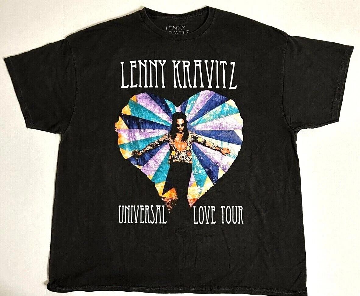 Lenny Kravitz Universal Love Tour Rock Tee Shirt OverSize New XL
