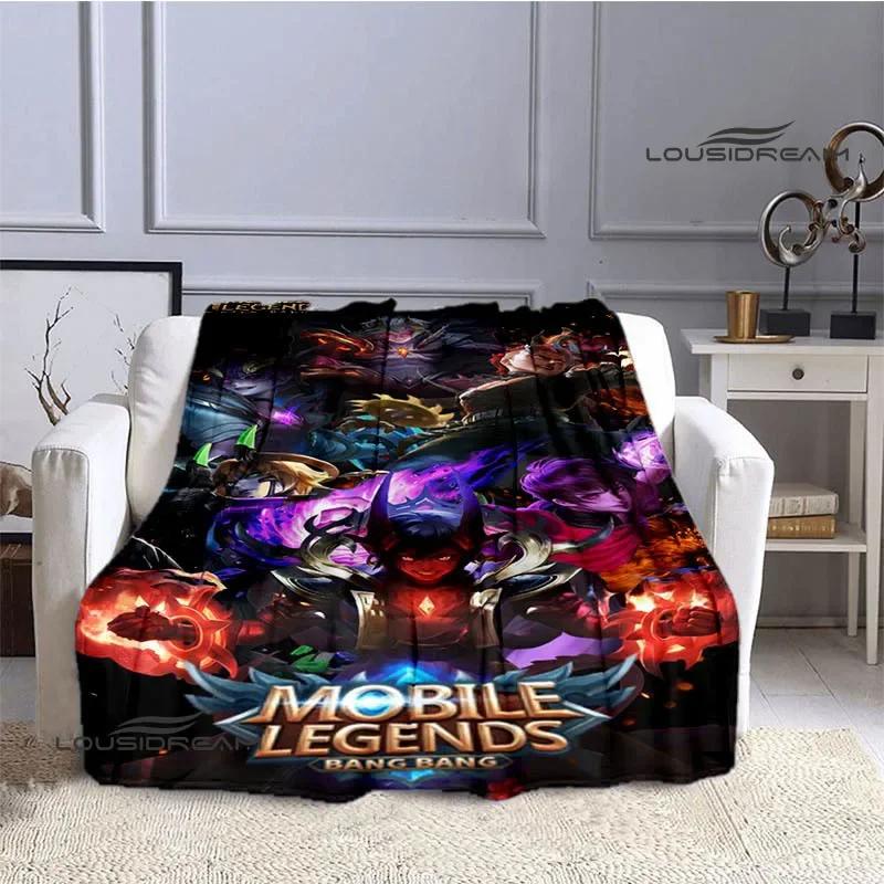 Mobile Legends Bang Bang Cartoon Printed Blankets Fashion Warm Flange Blanket Home Travel Blanket Bed Linings Birthday Gift