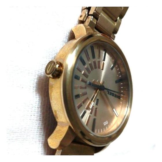 Used DIESEL Men's Watch Gold Analog Quartz (Battery Powered) No Accessories
