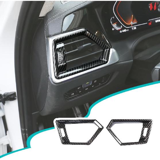 Car Side Air Vent Outlet Cover Trim Frame Compatible with BMW 3 Series G20 G28 2020-2022, Central Side Dashboard Air Vent Outlet Cover Protective