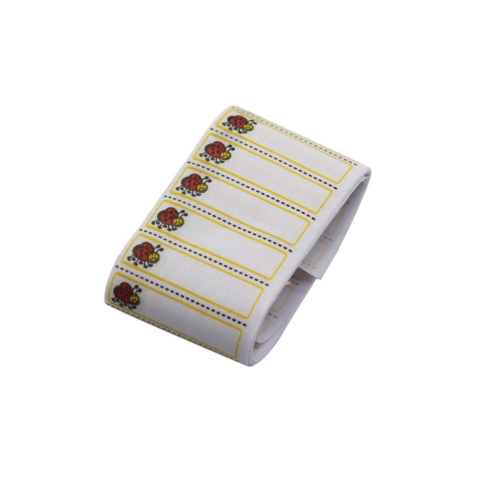 100/200Pcs Washable Iron On Name Labels+1pc Free Pen Bee Pattern Labels For Clothes Garment Tags Clothing Label For Child DIY