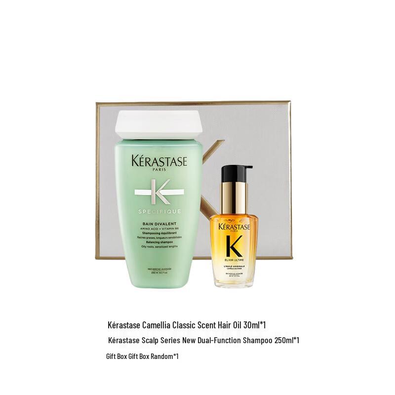 Kérastase Dual-Action Shampoo & Camellia Hair Oil Set