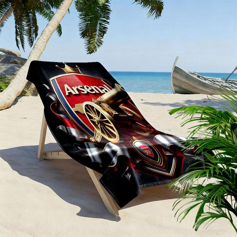 The Gunners logo Print Beach Towel, Large Soft Quick Dry Towel for Beach Camping Swimming