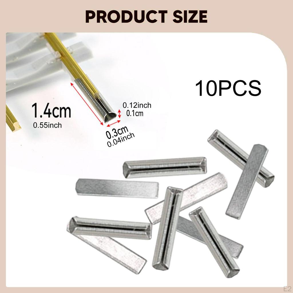 10 Pieces Model Train Rail Joiners Replace Missing Fishplates Track Connecting Replacement
