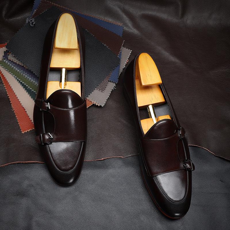 New Loafers Men's Business Casual Leather Shoes Men's British Casual