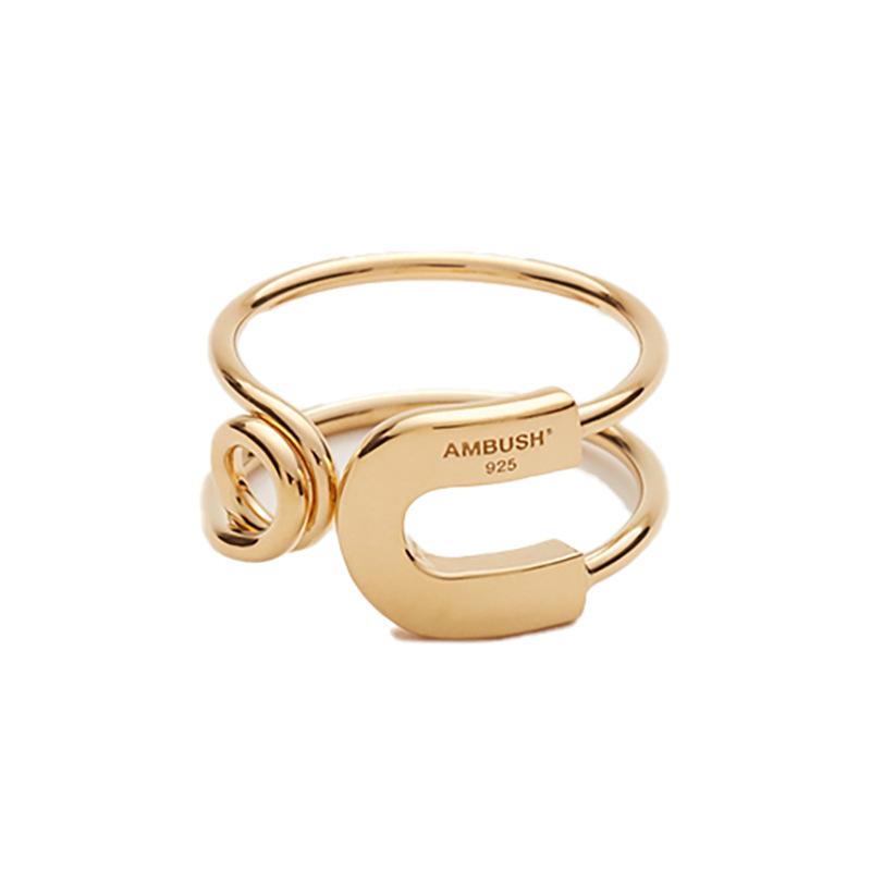 AMBUSH Adjustable Vintage Safety Pin Unisex Index Finger Ring - Original Design
