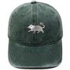 New cartoon possum embroidered baseball cap washed retro dad hat personalized men's and women's leisure sports hat