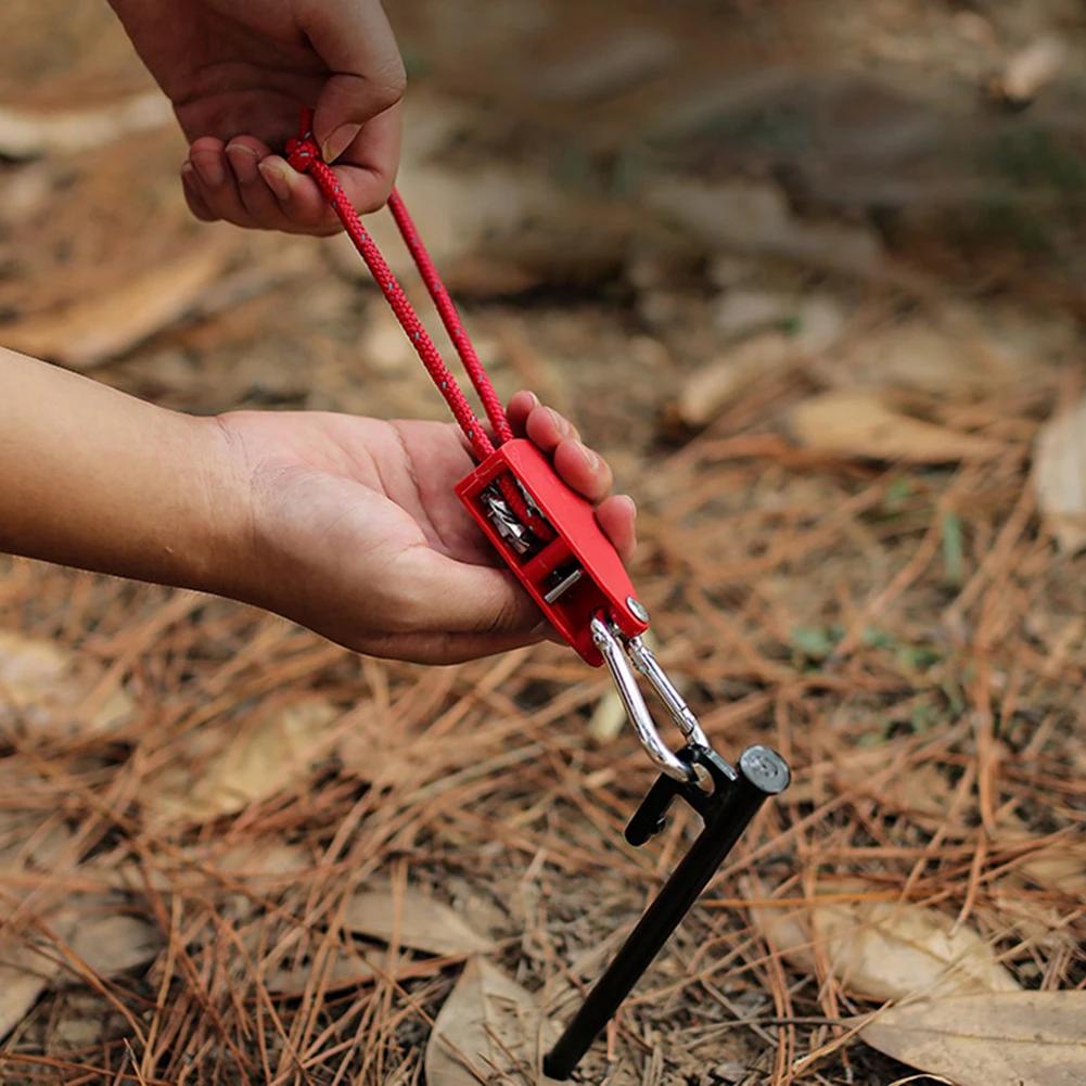 4M Kampeertent Spanband Spanner Bevestigingskatrol Verstelbare Ratel Hangers Luifel Touw Ratel Hangers Spanbanden