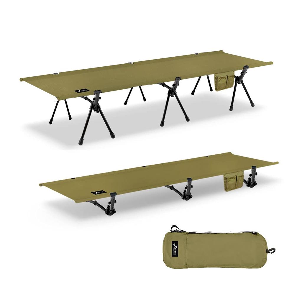 Jey Bloo 2cestná duralová postýlka přepínatelná No.415 High-low (Khaki)