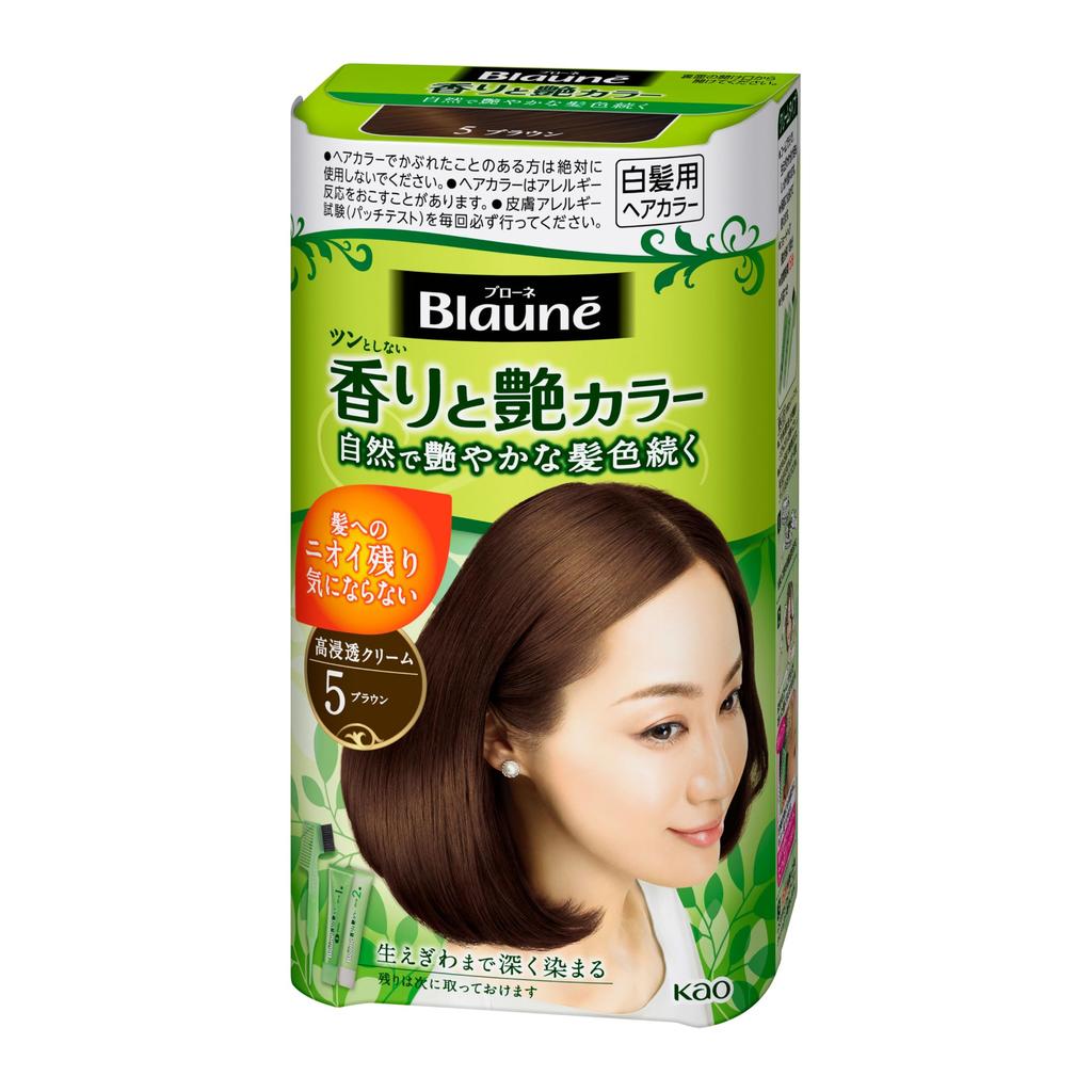 Blaune Fragrance and Gloss Color Cream 5 Brown 1 Piece (x 1)