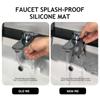 Silicone Faucet Absorbent Mat Water Splash Catcher Mats Sink Splash Guard Drain Pad Sink Countertop Protector Bathroom Desktop Accessories