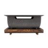 BBQ Cooking Stove Heat Resistant Wooden Insulation Support Hollow Air Intake Table Top Barbecue