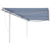VidaXL Automatic Retractable Awning with Posts Terrace Awning Balcony Awning Garden Patio Outdoor Shading 3070006