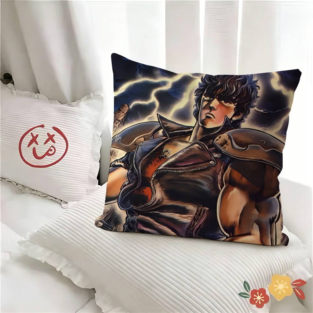 Pc Classic Action Anime HHokuto No Ken Pillow Case Fashion Square Pillowcase Bedroom Sofa Room Ins Decoration Leisure