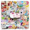 607 Trendy Cartoon Graffiti Stickers: Creative, Waterproof Decorations for Journals, Storage Boxes, and Water Bottles