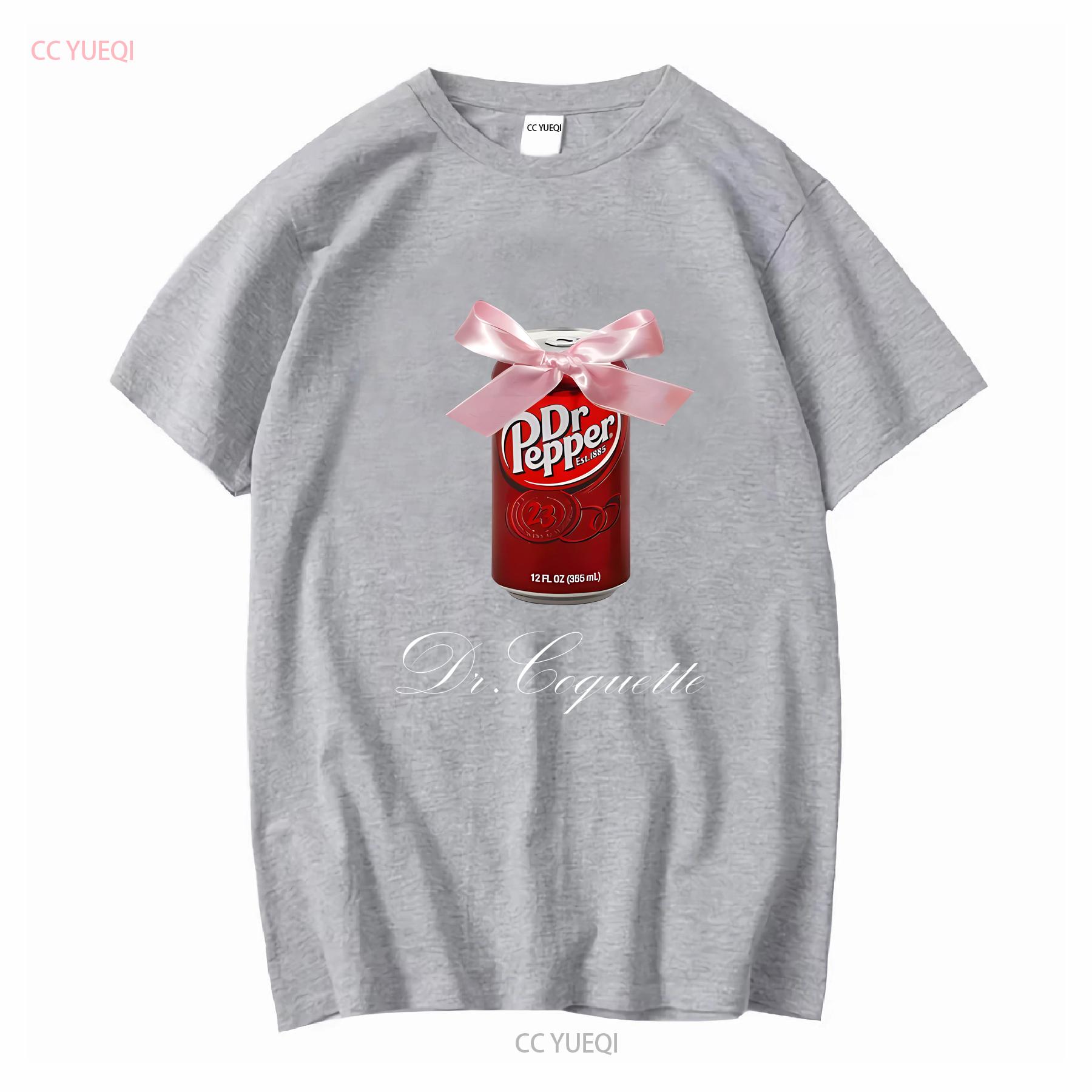 

Dr Pepper Мем Кокетка Tumblr Y2K Безглуздий Щільна Бавовняна Футболка з довгими або короткими рукавами вінтажний Потертий дизайнерський одяг Повсякденний М який XL