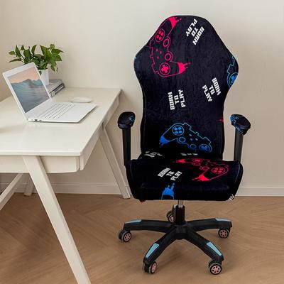 Velvet Gaming Chair Cover Soft Elastic Armchair Covers E-sports Computer Seat Chair Covers Universal Internet Cafe Chair Cover