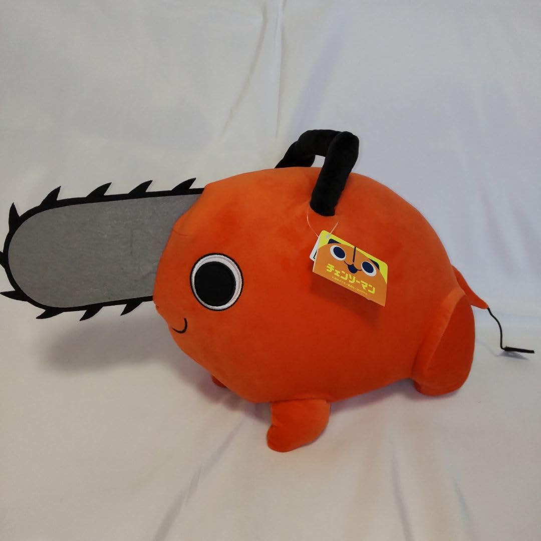 

Extra large soft and squishy stuffed toy Pochita оранжевый