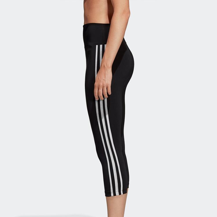 Adidas W D2M 3S 34 Tig Training Sports Knitted Tight Pants Women Bottoms Black DU2043