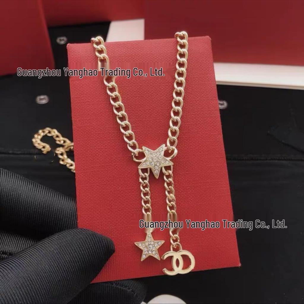 Seiko Elegante Dubbele C Kwastje Ster Ketting voor Vrouwen