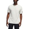 adidas T Shirts Men's White Crew Neck Moderate Straight Fit GR4299