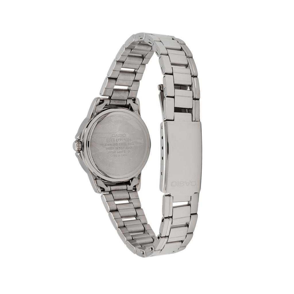 Casio STANDARD Quartz Movement Stainless Steel Strap Watch Women's Watch Silver Dial LTP-1391D-7AVDF
