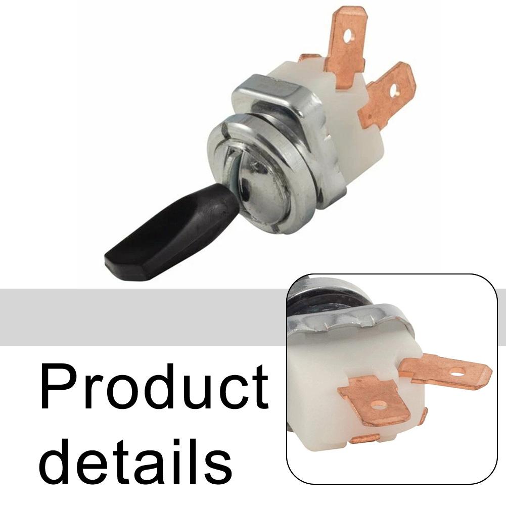 Aftermarket Part Single Pole Switch For Car Restoration Metal Alloy ABS Plastic 14.5mm Hole Required For Land Rover
