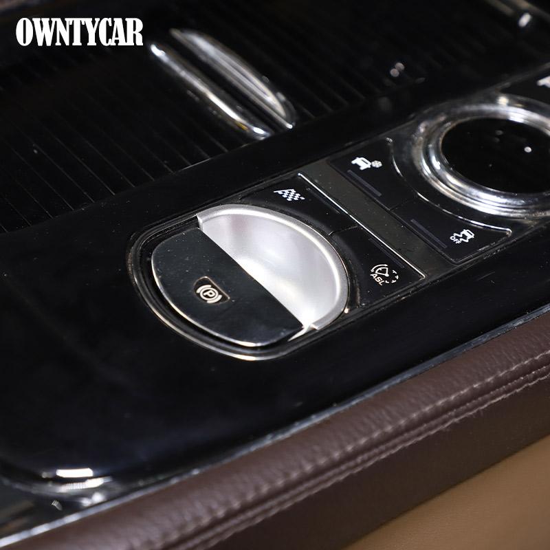 For Jaguar XE XF 2008 2009 2010 2011 2012 2013 2014 2015 ABS Car Electronic Handbrake Cover Decoration Sticker Accessories
