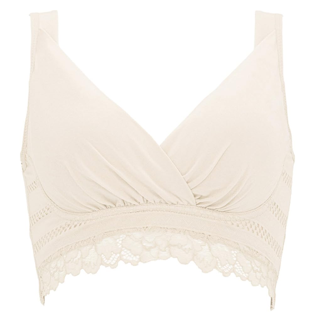 

New S [Bradelis York] Non-wired all-in-one bra, ecru,
