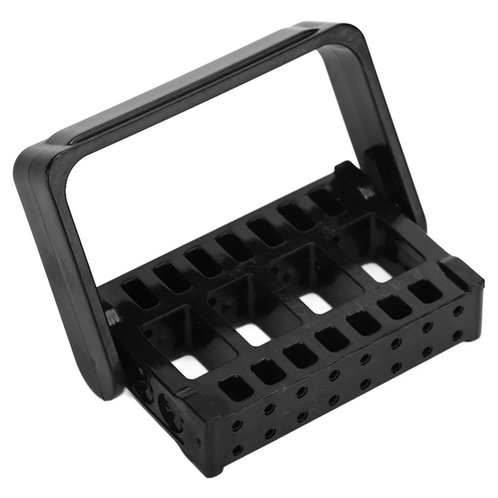 Nail Art Drill Bit Holder Exhibition Stand 16 Holes Nail Art Tools Display Organizer Rack Nail Salon AccessoryBlack