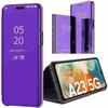Protective Case - PROSHOP - for Samsung A23 4G/5G - Purple - Semi-rigid - Transparent