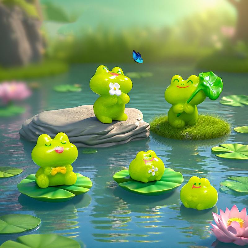 Miniature Desktop Ornaments, Garden Decoration Accessories Miniature Chinese Zodiac Figurines, Miniature Landscape Decorations