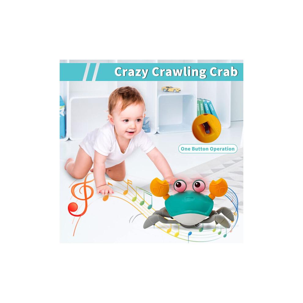 Crawling Crab Musical Toy for Babies, Electronic Toy That Lights Up and Crawls Automatically for Toddlers