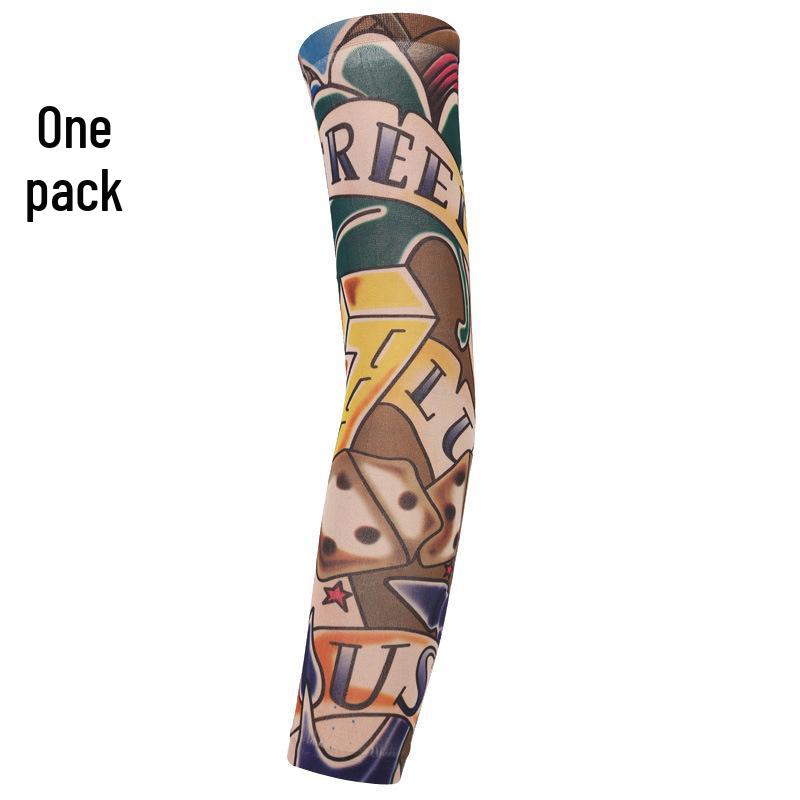 Seamless Outdoor Flower Tattoo Arm Sleeve - UV Protection for Cycling In Various Colors