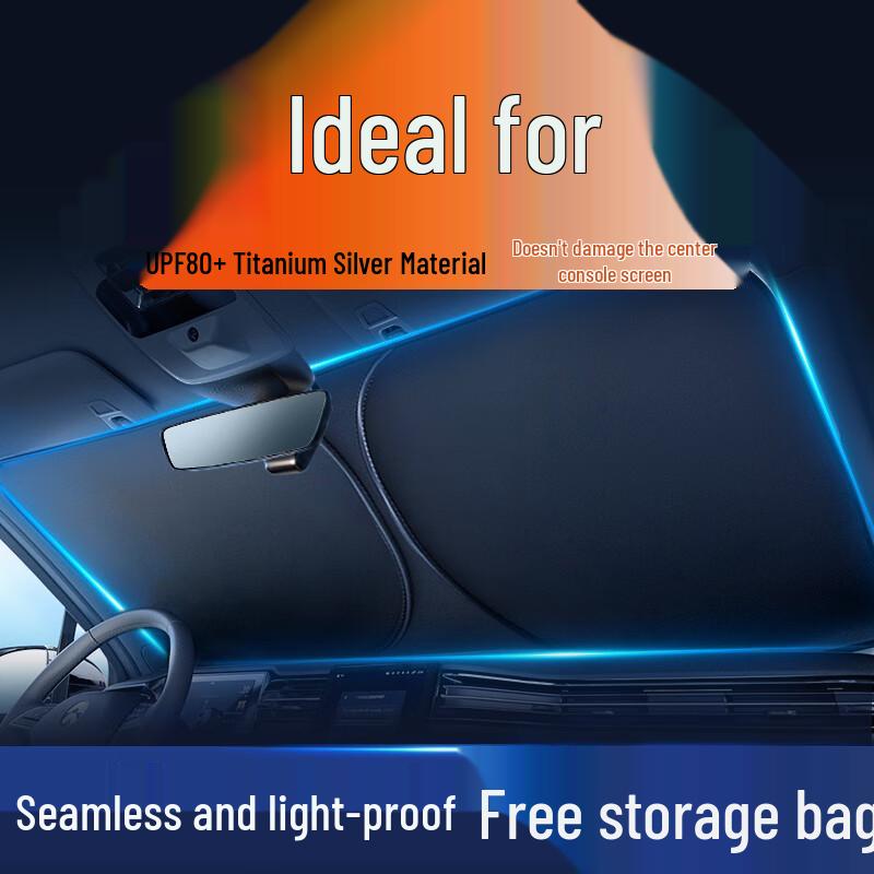 Premium Car Sunshade: Heat Insulation, UV Protection, Windshield Curtain & Umbrella Cover Ideal L6