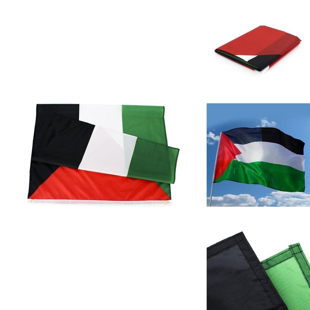 Flag Palestine 150x90cm Large Polyester Freedom Gaza Palestinian Decor Festival