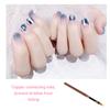 Nail Drawing Pen Nylon Flat Painting Nail Tool Fingernail Extension Gel Brush Brown Transparent Pen