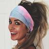 Face Washing Tie Dye Headbands Headwear Fitness Elastic Headband Soft Yoga Headband  Girls