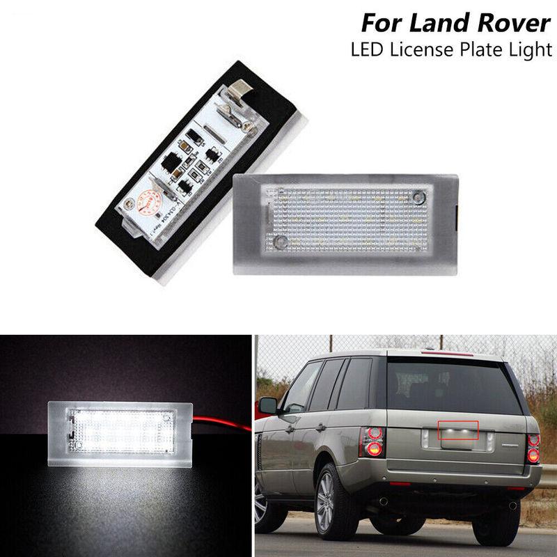 2 шт. Для Land Rover Range Rover 2003-2012 Белый светодиодный фонарь подсветки номерного знака Замена