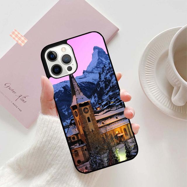 Zermatt Matterhorn Swiss Mountain phone Case For iPhone 17 Air 16 15 14 Plus apple 16 11 12 13 Pro Max coque