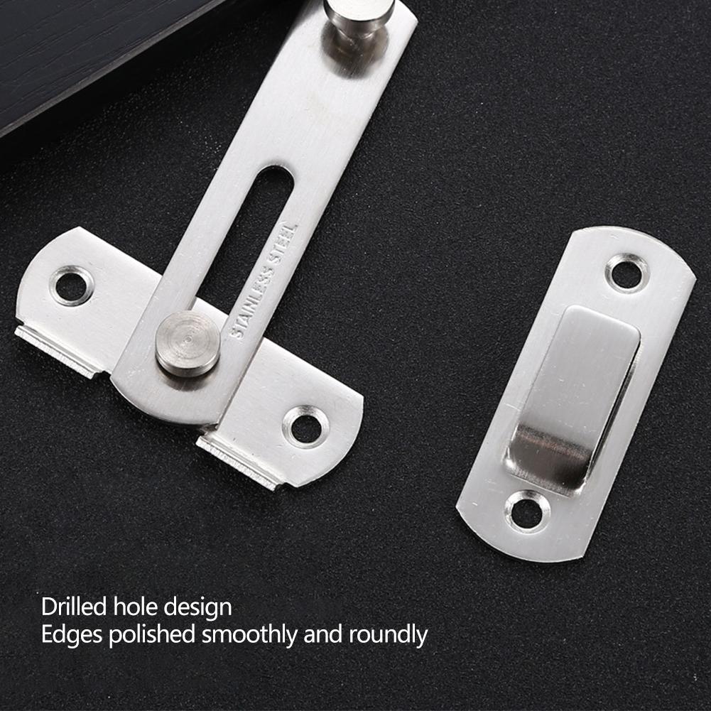 Multi-Purpose Sliding Door Cabinet File Cabinet Furniture Lock Bolt 90 Degree Easy Install