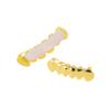 Dentes para Hip Hop Cool Mouth Grill Engraçado Top Bottom Banhado A Ouro Conjunto de Tampas Dentárias