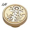 Gift Wrapping Wax Stamp Brass Seal Head Vintage Key Pattern Embossed Sealing Decorative Head for Envelope Journal Packaging Invitation Crafting