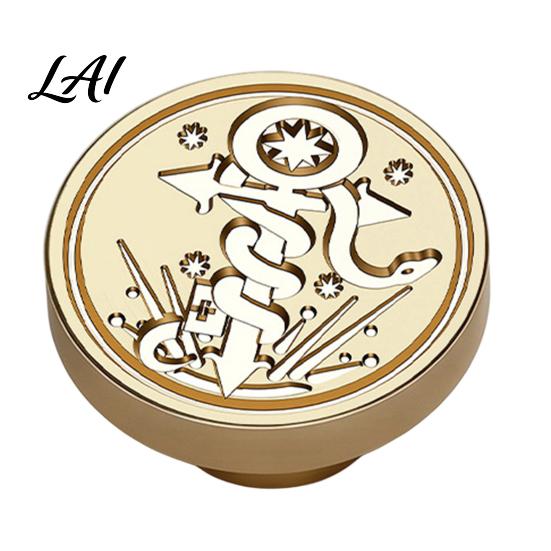 Gift Wrapping Wax Stamp Brass Seal Head Vintage Key Pattern Embossed Sealing Decorative Head for Envelope Journal Packaging Invitation Crafting