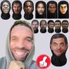 3D Printed Celebrity Realistic Face Mask Stretch Mesh Full Face Mask Men Role Play Headdress Hip Hop Balaclava Cosplay Mask