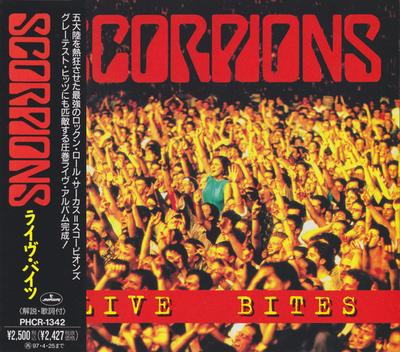 CD SCORPIONS - Live Bites PHCR1342 Mercury 1995 Ιαπωνία Ροκ Μεταχειρισμένο