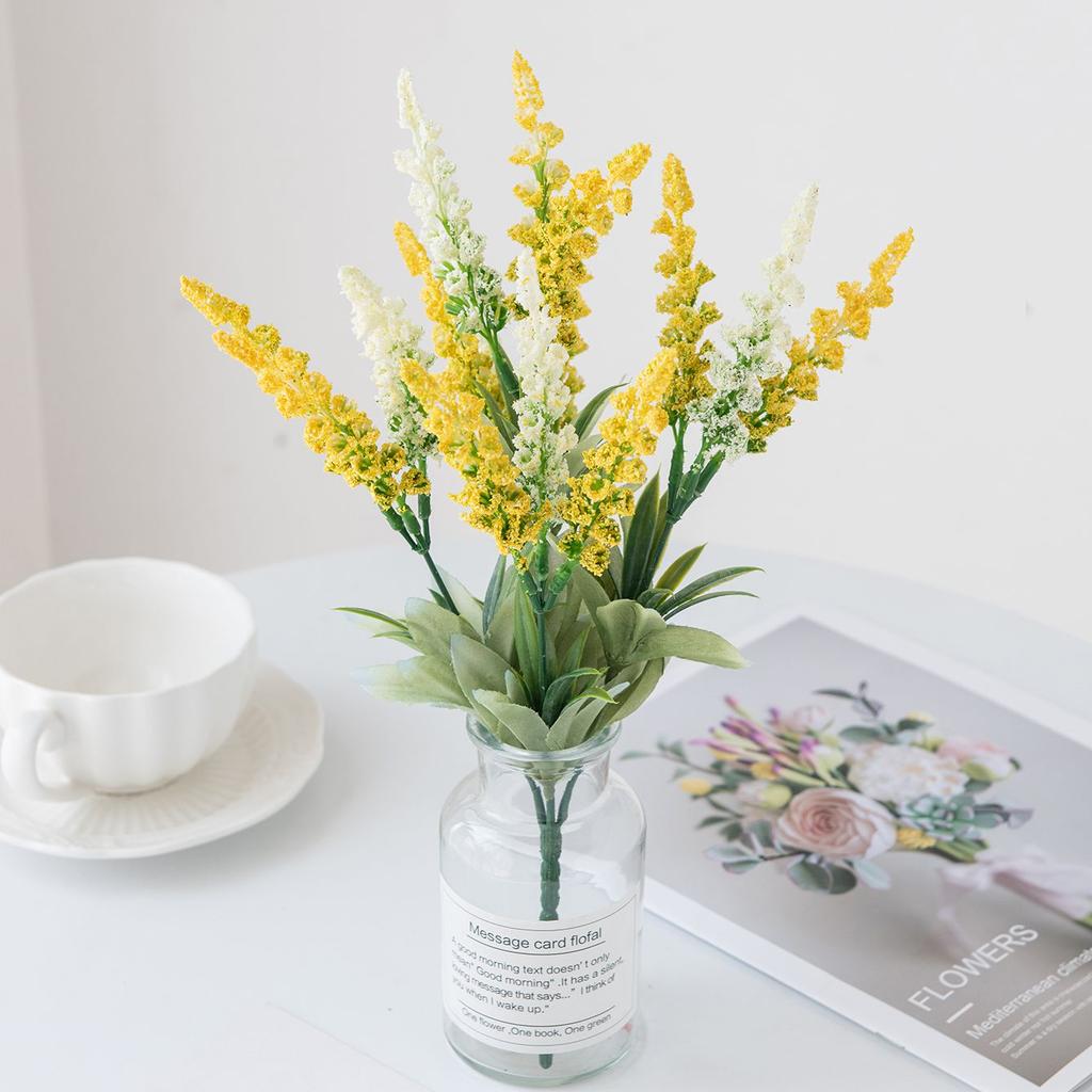 Künstliche Blumen Pflanze Lavendel Valentinstag Hochzeit Kranz Haus Zimmer Außen Hof Garten Dekoration Brautstrauß DIY Geschenke Requisiten