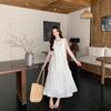 Beautiful holiday style dress girl summer atmosphere dating sweet skirt loose and thin sleeveless vest skirt